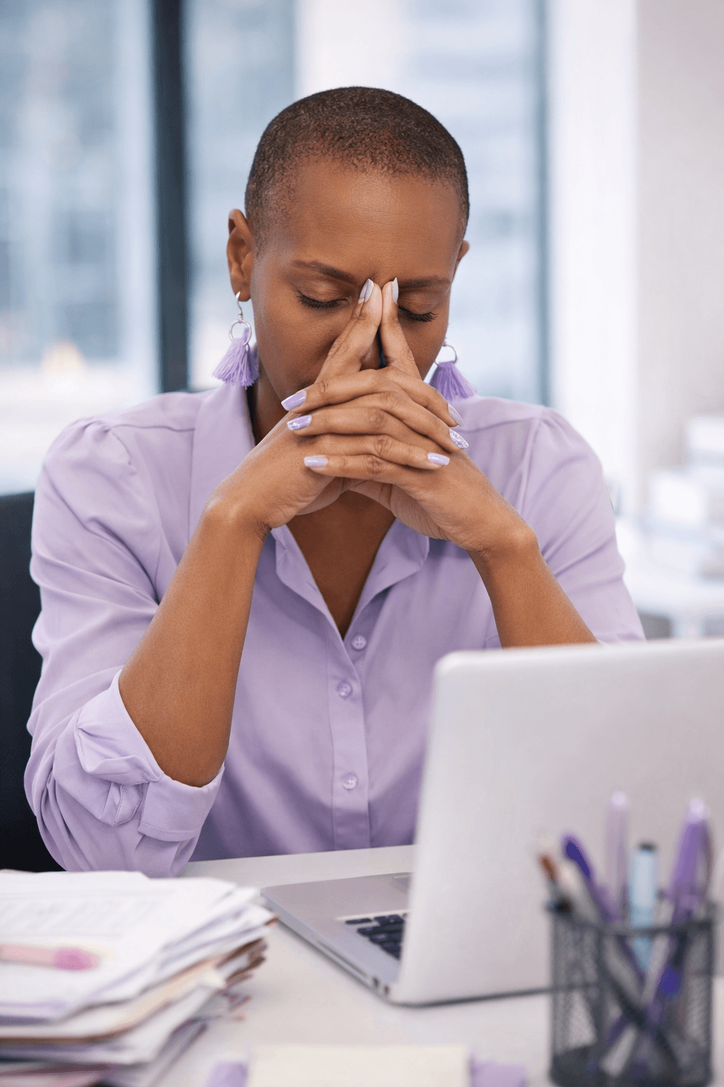 The exhaustion of working hard without results